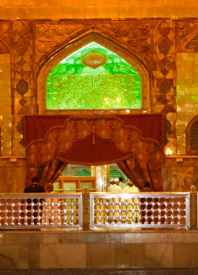 نجف - حرم امام علی(ع)- ایوان طلا  - ضریح امام